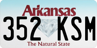 AR license plate 352KSM