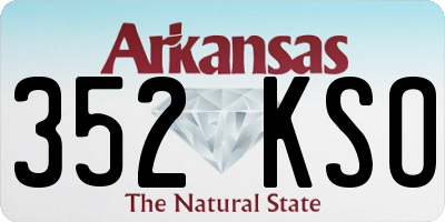 AR license plate 352KSO