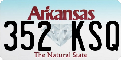 AR license plate 352KSQ