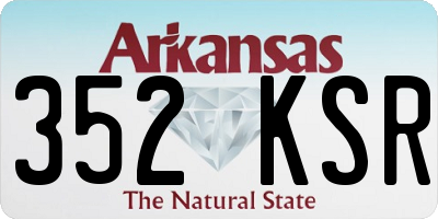 AR license plate 352KSR