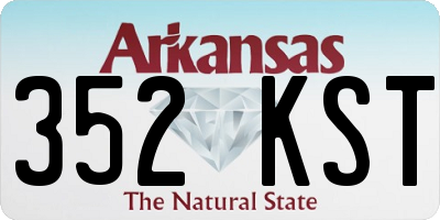 AR license plate 352KST