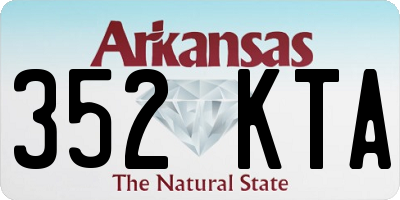 AR license plate 352KTA