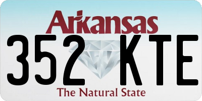 AR license plate 352KTE