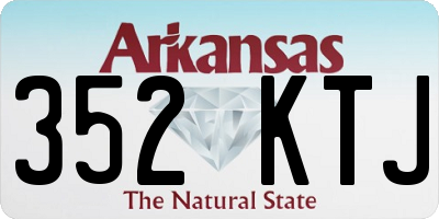 AR license plate 352KTJ
