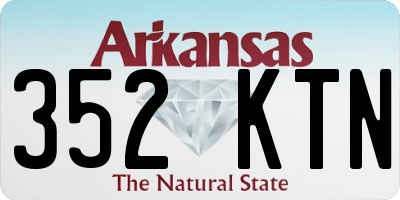 AR license plate 352KTN