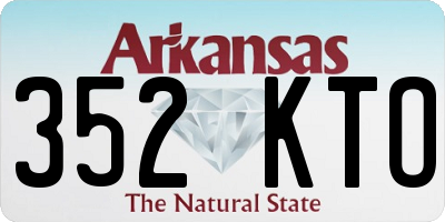 AR license plate 352KTO
