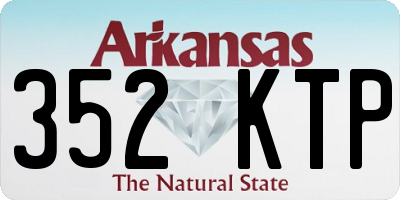 AR license plate 352KTP