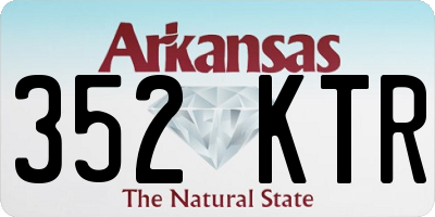 AR license plate 352KTR