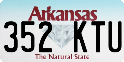 AR license plate 352KTU
