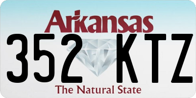 AR license plate 352KTZ