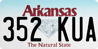 AR license plate 352KUA