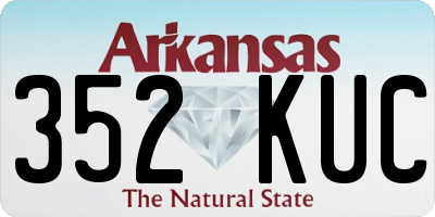 AR license plate 352KUC