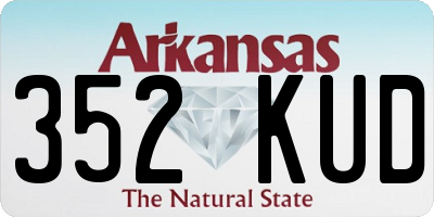 AR license plate 352KUD