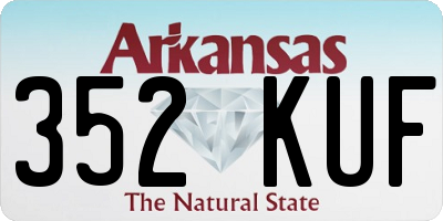 AR license plate 352KUF
