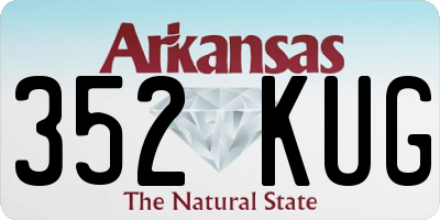 AR license plate 352KUG
