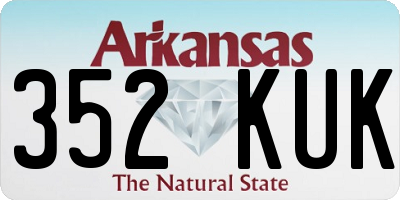 AR license plate 352KUK
