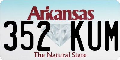 AR license plate 352KUM