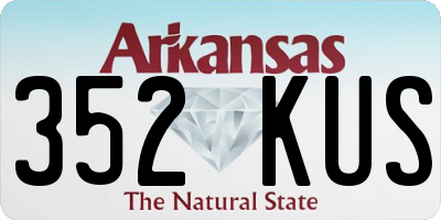 AR license plate 352KUS
