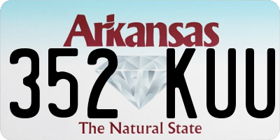 AR license plate 352KUU