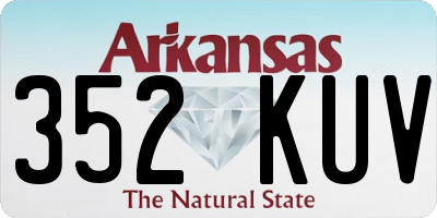 AR license plate 352KUV