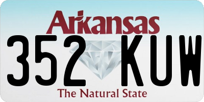 AR license plate 352KUW