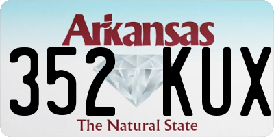 AR license plate 352KUX