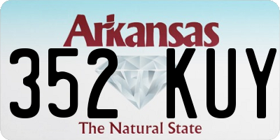 AR license plate 352KUY