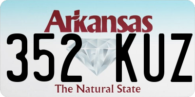 AR license plate 352KUZ