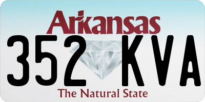 AR license plate 352KVA