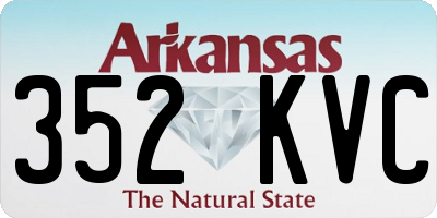 AR license plate 352KVC