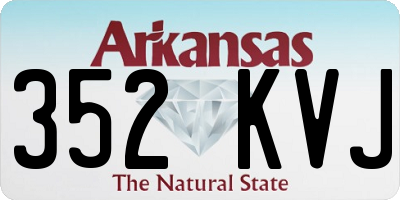 AR license plate 352KVJ