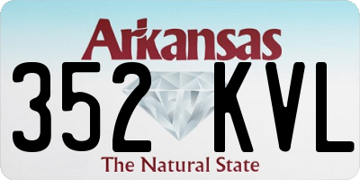 AR license plate 352KVL