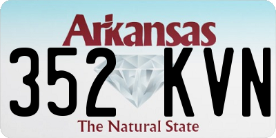 AR license plate 352KVN