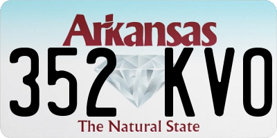 AR license plate 352KVO