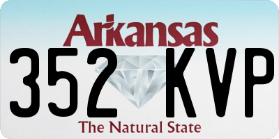 AR license plate 352KVP