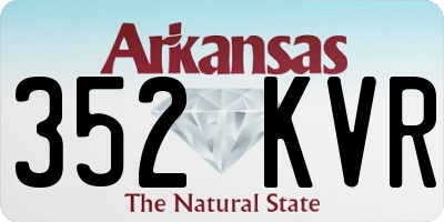 AR license plate 352KVR