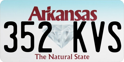 AR license plate 352KVS