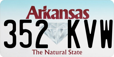 AR license plate 352KVW