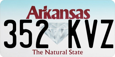 AR license plate 352KVZ