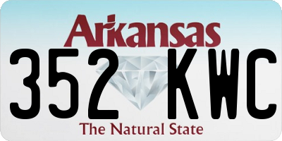 AR license plate 352KWC
