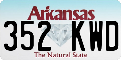 AR license plate 352KWD