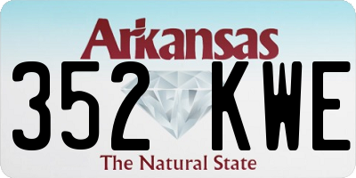 AR license plate 352KWE