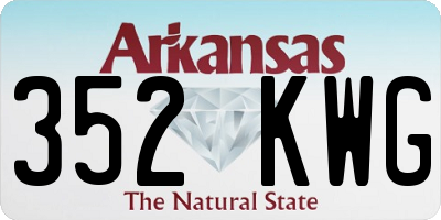AR license plate 352KWG