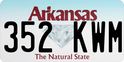 AR license plate 352KWM