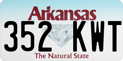 AR license plate 352KWT