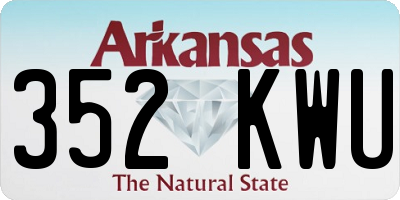 AR license plate 352KWU