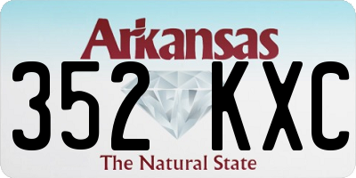 AR license plate 352KXC