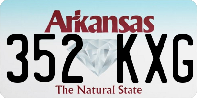 AR license plate 352KXG