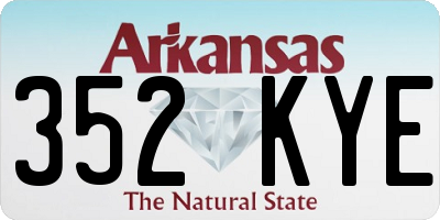 AR license plate 352KYE