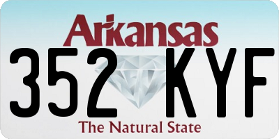 AR license plate 352KYF
